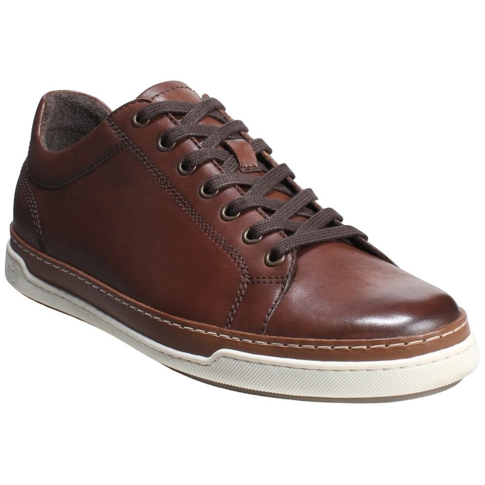 Allen Edmonds Porter Derby Sneaker Italian Leather Low Top Sporty Brown 6.5